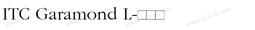 ITC Garamond L字体转换